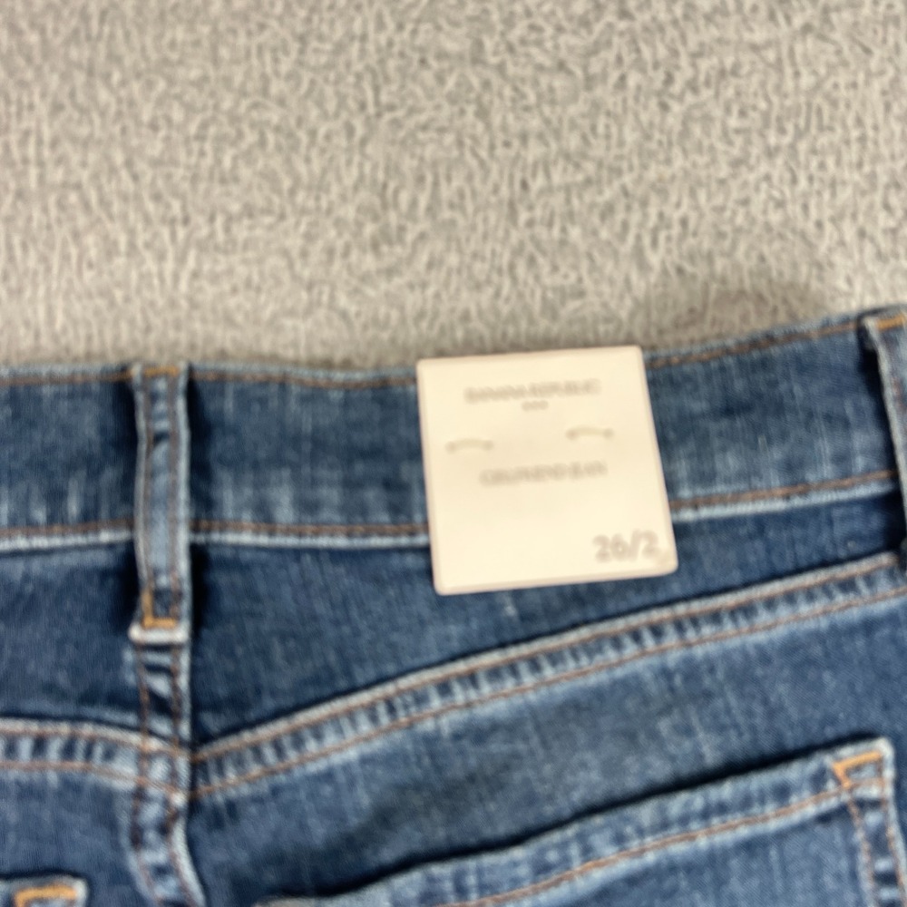 Banana Republic Jeans Womens 2 26 Mid Rise Girlfriend Fit Blue Denim - Picture 14 of 15